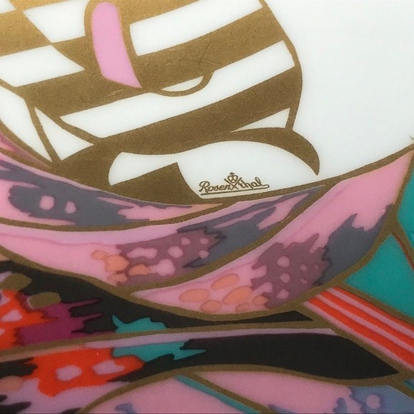 Rosenthal Ceramic bowl, Brigitte Doege Abstract dish German contemporary - Picture 8 of 10